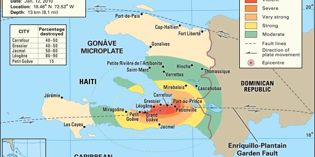 map of haiti map of haiti